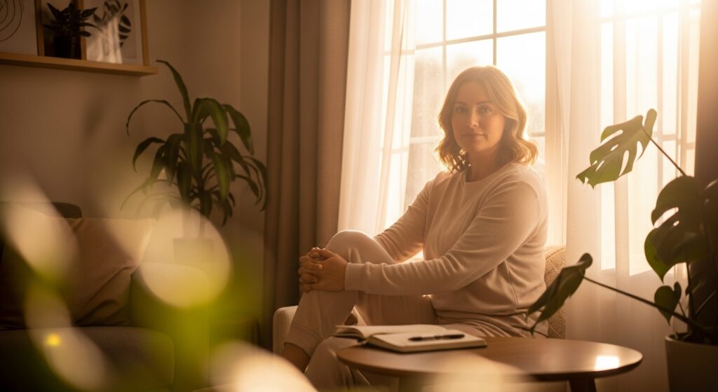 10 Powerful Daily Habits for Women's Self Care to Build a Balanced Life 2 Woman enjoying peaceful morning self-care routine