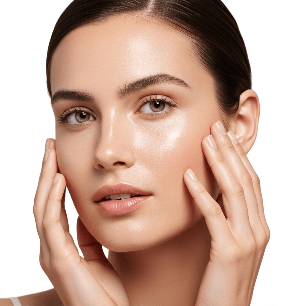 Skincare 2 beautiful woman with glowing